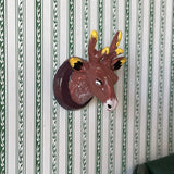 1:12 Miniature Stag Head , Miniature Deer Mount , Miniature Skull Mount , Miniature Deer Neck Mount, Miniature Wall Mounted Deer Head - G058