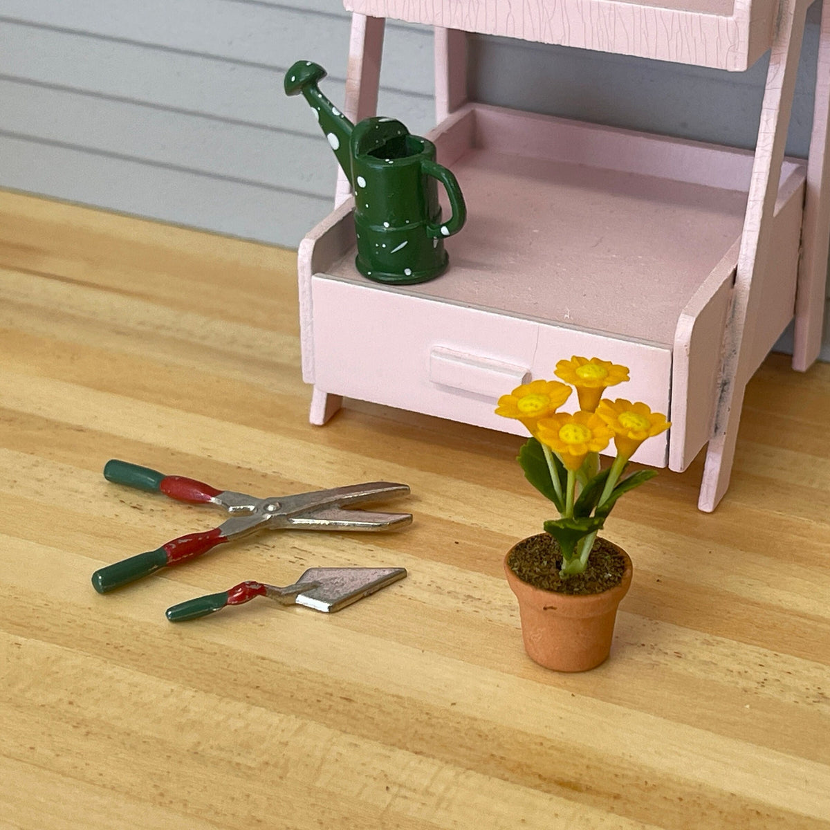 1:12 Miniature Clay Planter Pot , Miniature Potted Flowers , Dollhouse Potted Flowers , Dollhouse Flowers , Miniature Flowers - H031