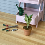 1:12 Miniature Clay Planter Pot , Miniature Leaves , Miniature Leaf , Dollhouse Supplies Flowers , Miniature Flowers - H029