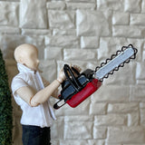 1:12 Miniature Metal Chainsaw with Handle - E067