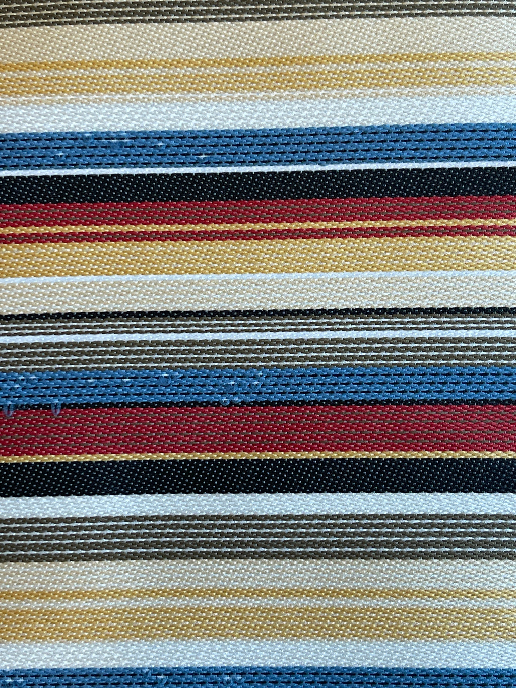 1:12 Scale Miniature Striped Area Rug with Fringe, 6-5/16 inch long, DIY Dollhouse Supply