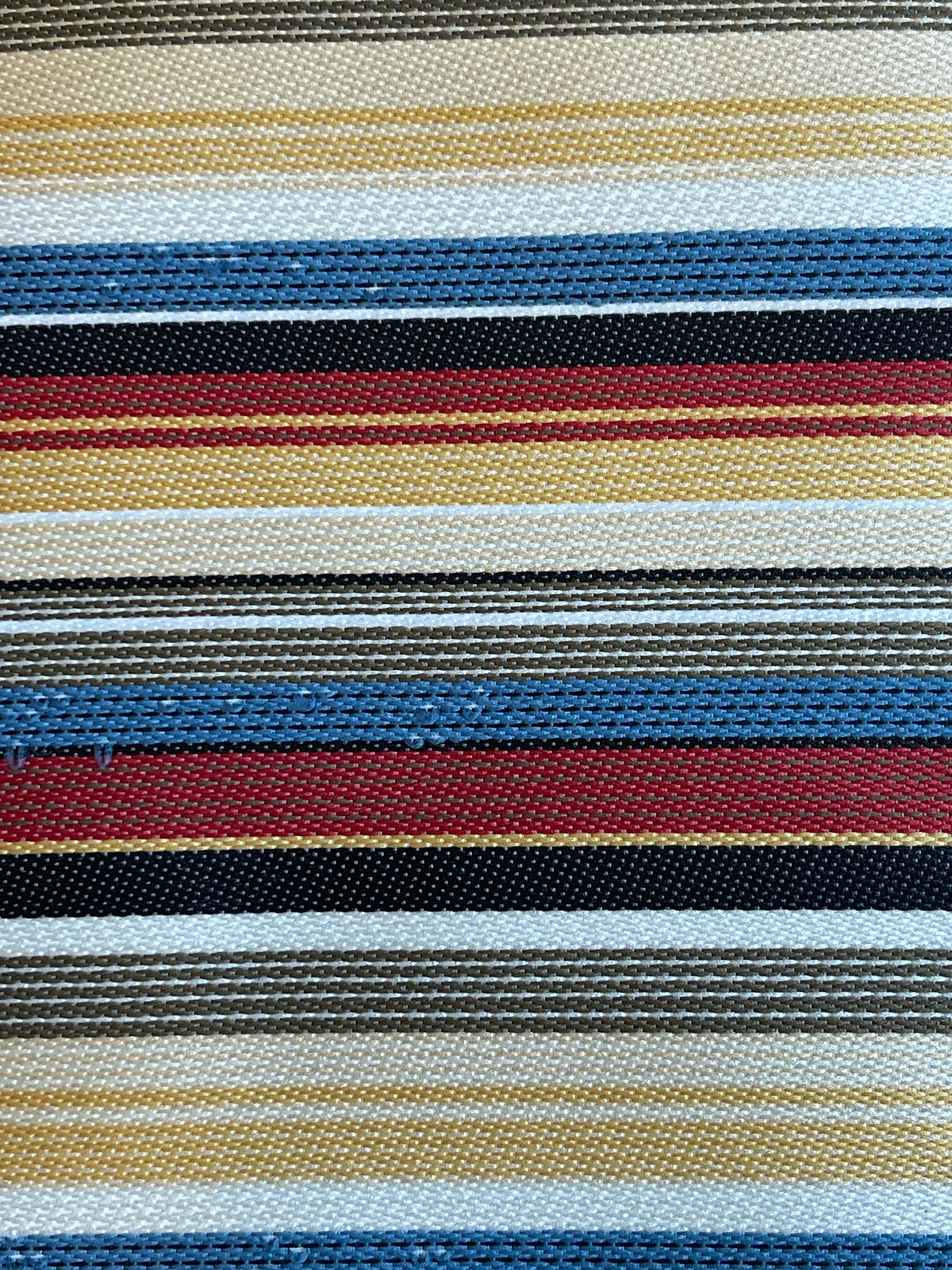 1:12 Scale Miniature Striped Area Rug with Fringe, 6-5/16 inch long, DIY Dollhouse Supply
