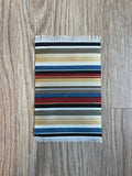 1:12 Scale Miniature Striped Area Rug with Fringe, 6-5/16 inch long, DIY Dollhouse Supply