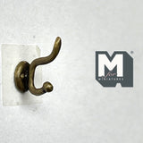 1:12 Miniature Metal Wall Hooks Set of 4 C050