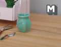 1:12 Dollhouse Miniature Clay Pottery Planter, clay flower pot, gardening 1 12 scale miniature plants - B080