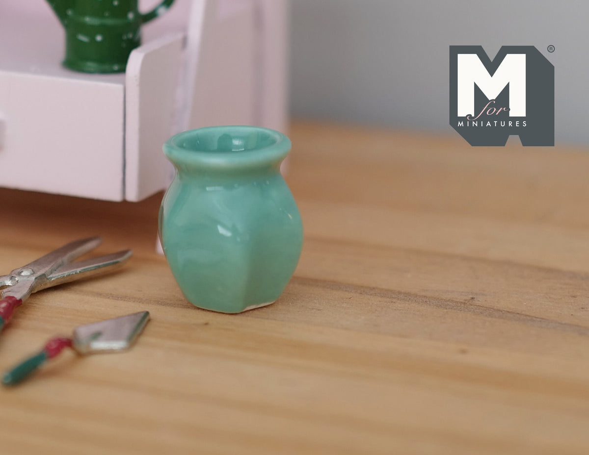 1:12 Dollhouse Miniature Clay Pottery Planter, clay flower pot, gardening 1 12 scale miniature plants - B080