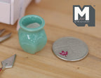 1:12 Dollhouse Miniature Clay Pottery Planter, clay flower pot, gardening 1 12 scale miniature plants - B080