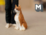 1:12 Dollhouse Supplies Miniature Boxer / Dollhouse Supplies Miniatures dog 1 12th pet C055
