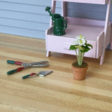 1:12 Miniature Clay Pottery Flower , Miniature Potter Flower , Miniature Flower in Clay Pot - F088
