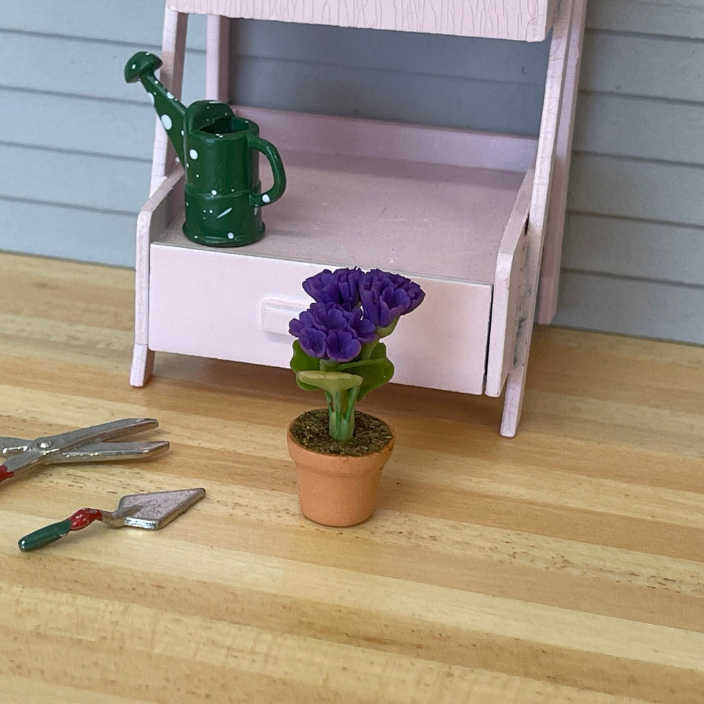 1:12 Miniature Clay Planter Pot , Miniature Potted Flowers , Dollhouse Potted Flowers , Dollhouse Flowers , Miniature Flowers - H031