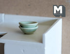 Dollhouse Supplies Miniature ceramic Bowl set of 2 (small) - A039