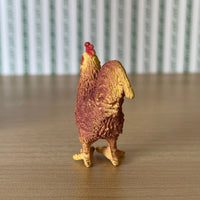 1:12 Miniature Rooster Figurine , Miniature Chicken , Miniature Hen - C062