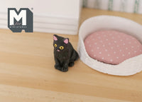 1:12 Dollhouse Miniature cat kitten 1 12th pet (Bed is not included) - C048