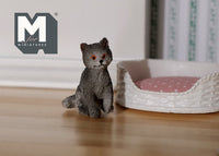 1:12 Dollhouse Miniature Grey Kitten - C048