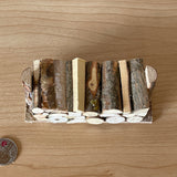 1:12 Miniature Log Pile , Miniature Log Stack , Timber Heap , Woodpile , Stacked logs , Log Mound , Log Stockpile - C014