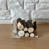 1:12 Miniature Log Pile , Miniature Log Stack , Timber Heap , Woodpile , Stacked logs , Log Mound , Log Stockpile - F018