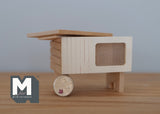1:12 Dollhouse Supplies Miniature Unpainted, Unfinished Rabbie Hutch / dollhouse miniature animals - C079