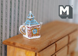1:12 Dollhouse Miniature Big Ben Sculptured Teapot (The pot and the lid are in one piece) - A025