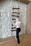 1:12 Miniature Tree House Rope Ladder , Treetop Ladder , Swing Ladder - D079