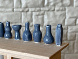 12 Assorted 1 Inch Scale Miniature Ceramic Vase Set (extra small) - B088