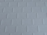 Embossed Dollhouse Supplies Roof Sheet , Dollhouse Supplies Roof Slates , Roofing Slates 16" x 11-5/8" (Light)