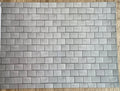 Miniature Pale Gray Embossed Roof Slate Sheet, 15-15/16 x 11-5/8 inch, DIY Dollhouse Supply