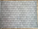 Embossed Dollhouse Supplies Roof Sheet , Dollhouse Supplies Roof Slates , Roofing Slates 16" x 11-5/8" (Light)