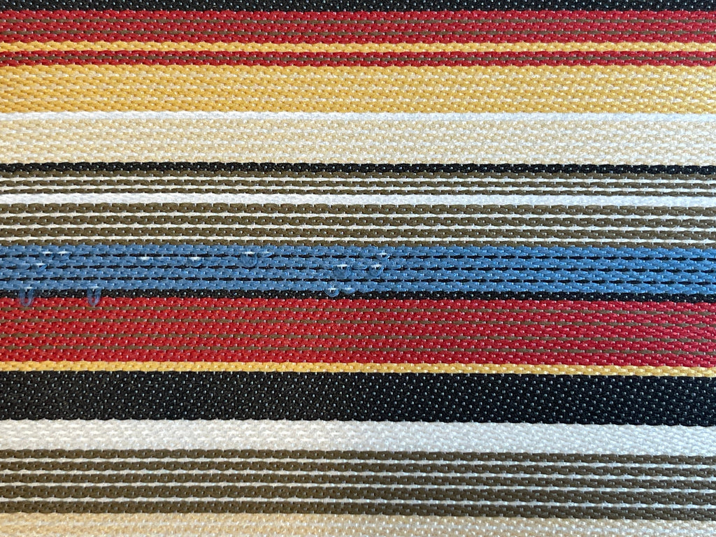 1:12 Scale Miniature Striped Area Rug with Fringe, 6-5/16 inch long, DIY Dollhouse Supply