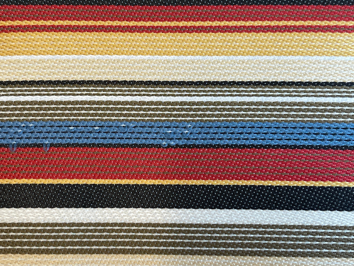 1:12 Scale Miniature Striped Area Rug with Fringe, 6-5/16 inch long, DIY Dollhouse Supply
