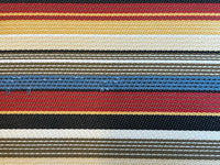 1:12 Miniature Horizontal Stripes Area Rug , Miniature Carpet , Miniature Area Rug D081