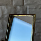 1:12 Miniature Brass Cheval Mirror , Standup Dresser Mirror , Vanity Mirror , Full Length Mirror - F078