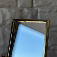 1:12 Miniature Brass Cheval Mirror , Standup Dresser Mirror , Vanity Mirror , Full Length Mirror - F072