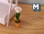 1:12 Miniature Clay Planter Pot , Miniature Potted Flowers , Dollhouse Potted Flowers , Dollhouse Flowers , Miniature Flowers - H031