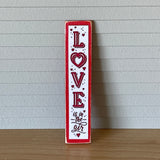 1:12 Miniature Porch Board , Miniature Love Board , Wooden Love is in the air sign - B015