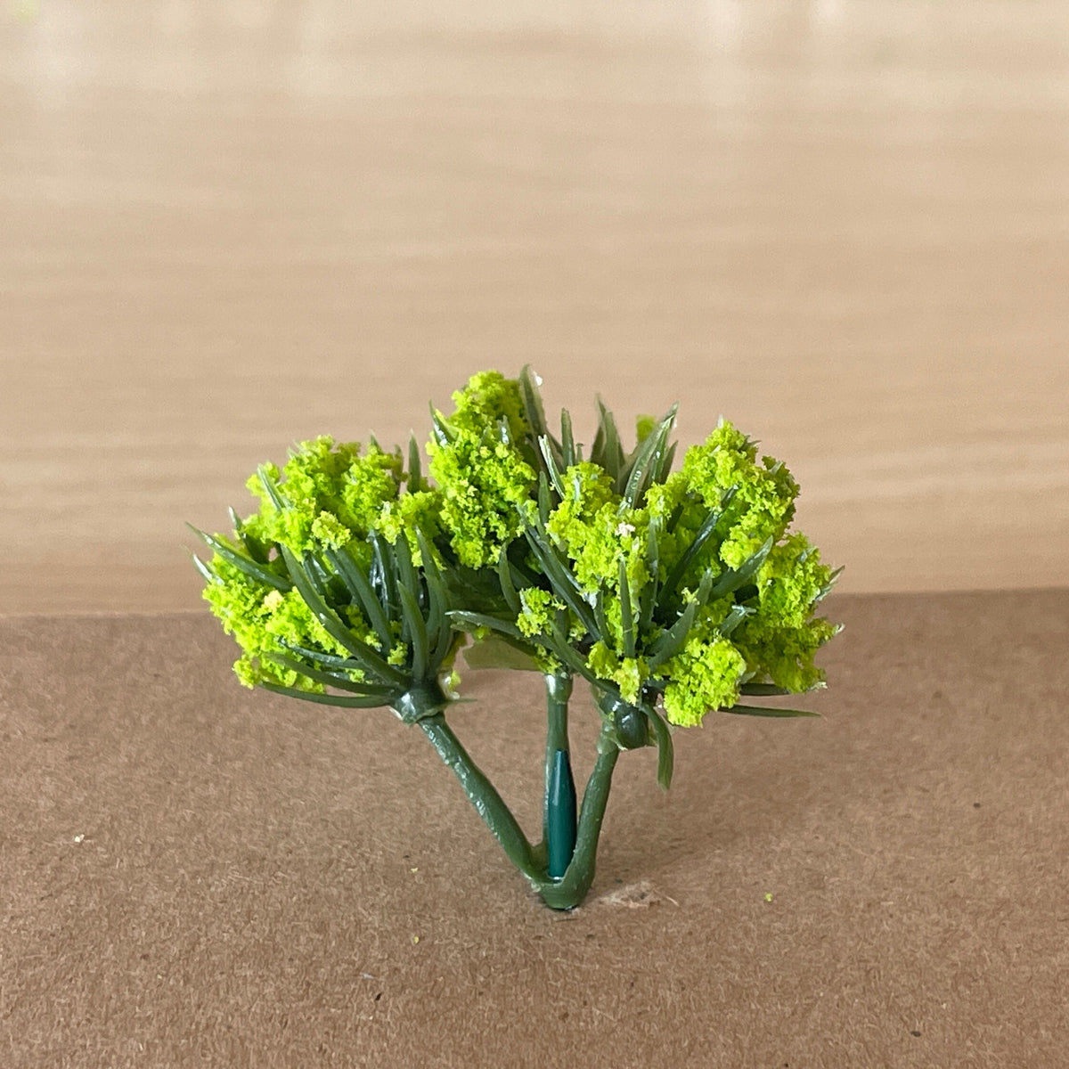 1:12 Scale Miniature Foliage Shrub, Yellow Green Leaves, 1-3/8 inch tall, DIY Dollhouse Supply