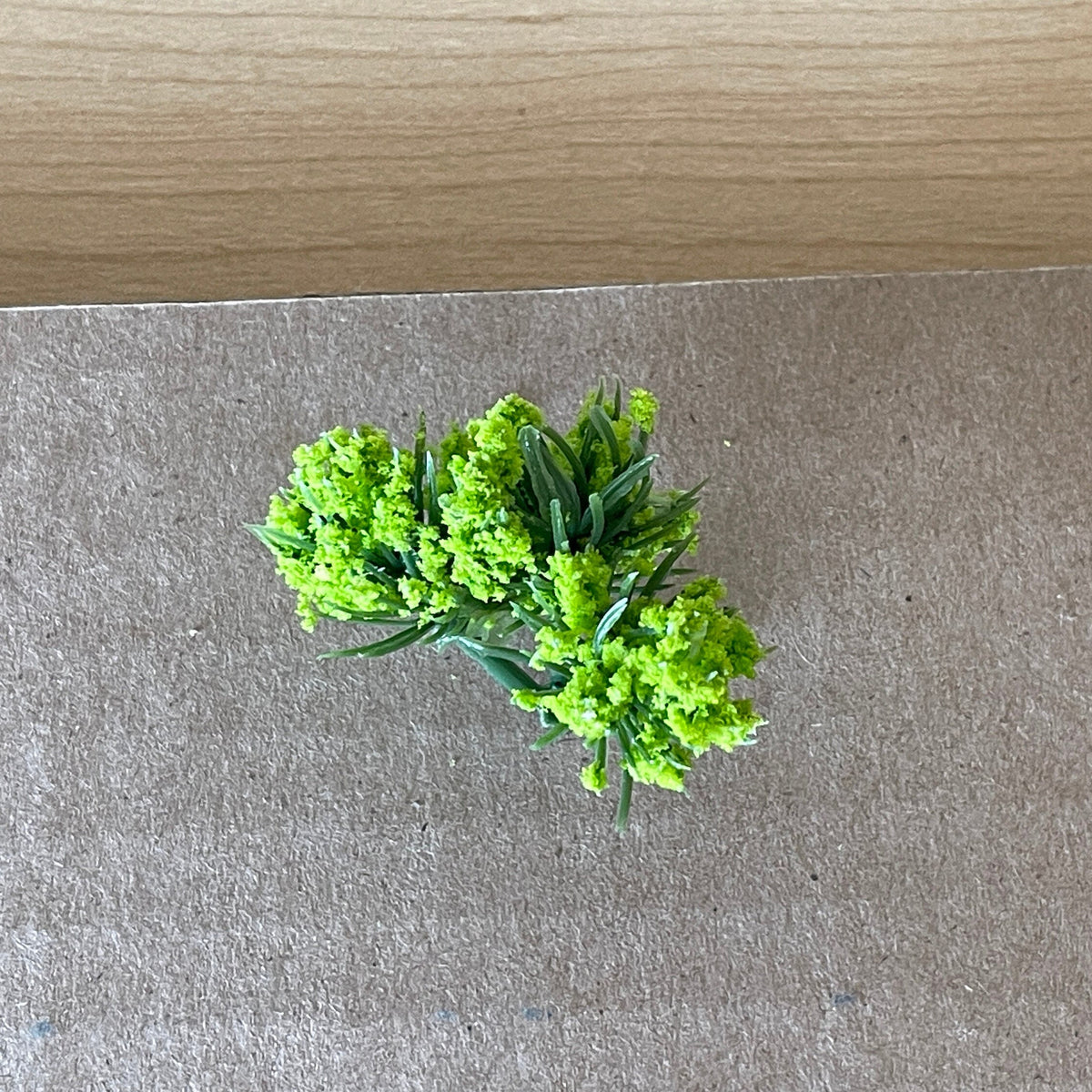 1:12 Scale Miniature Foliage Shrub, Yellow Green Leaves, 1-3/8 inch tall, DIY Dollhouse Supply