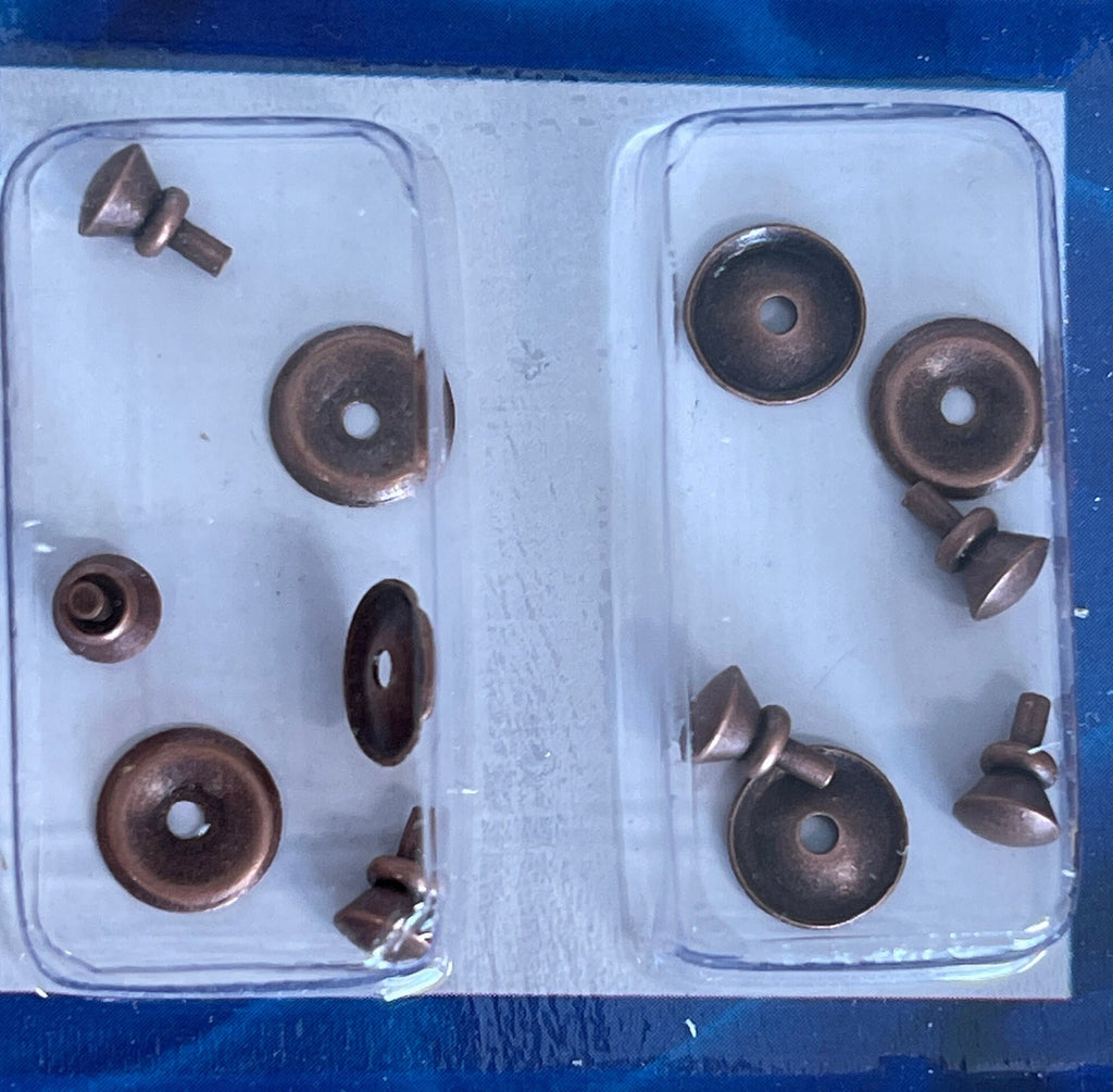 1:12 Scale Miniature Round Cabinet Pulls Dresser Knobs Drawer Pulls Door Knobs 6 Piece Pack Dollhouse Supply