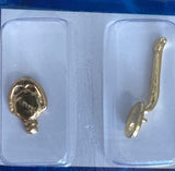 1:12 Dollhouse Miniature Door Handle and Knocker , Set of 2 J024