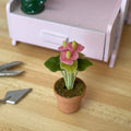 1:12 Miniature Clay Pottery Flower , Miniature Potter Flower , Miniature Flower in Clay Pot - H031