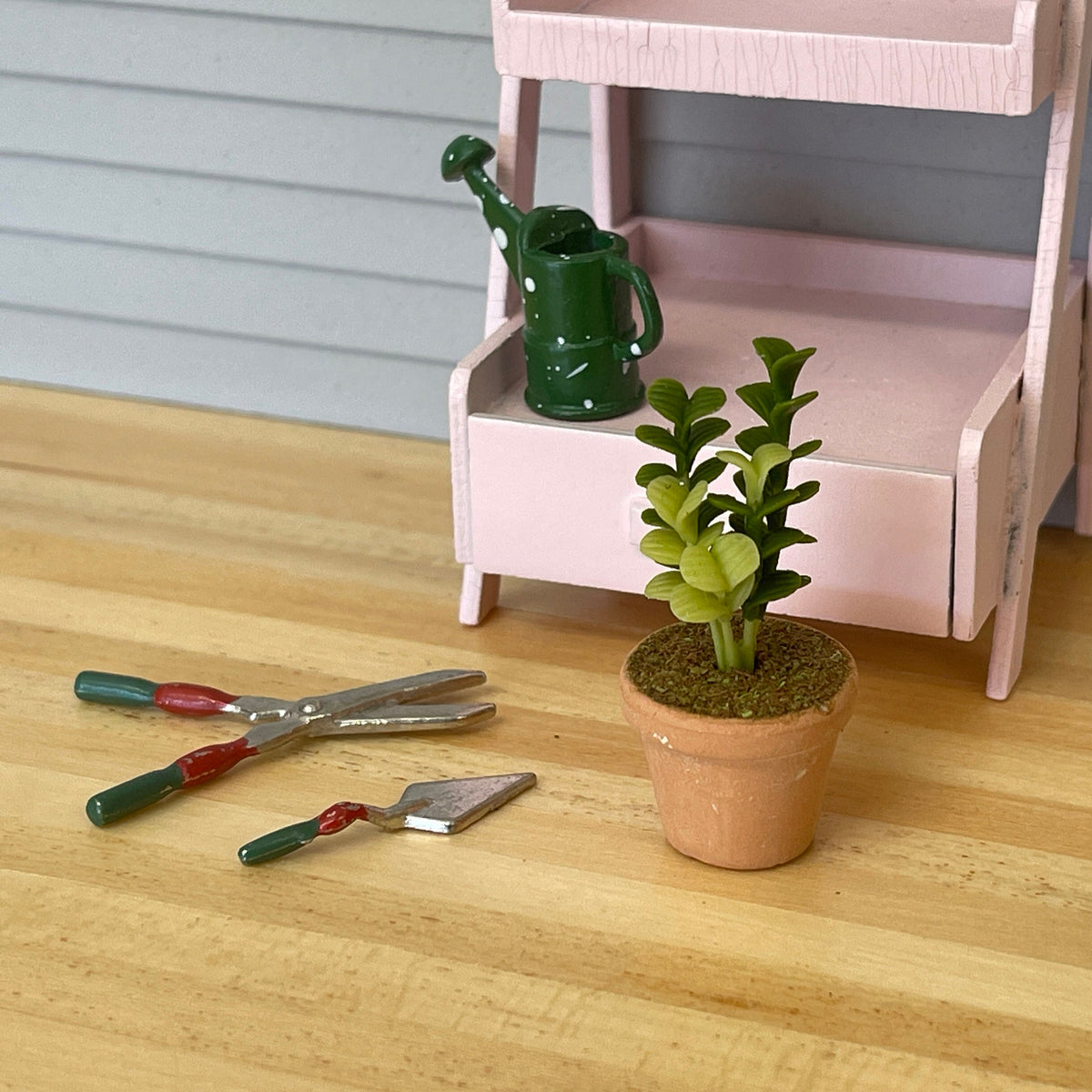 1:12 Miniature Clay Planter Leaves , Miniature Leaves , Miniature Leaf , Dollhouse Flowers , Miniature Flowers - H029