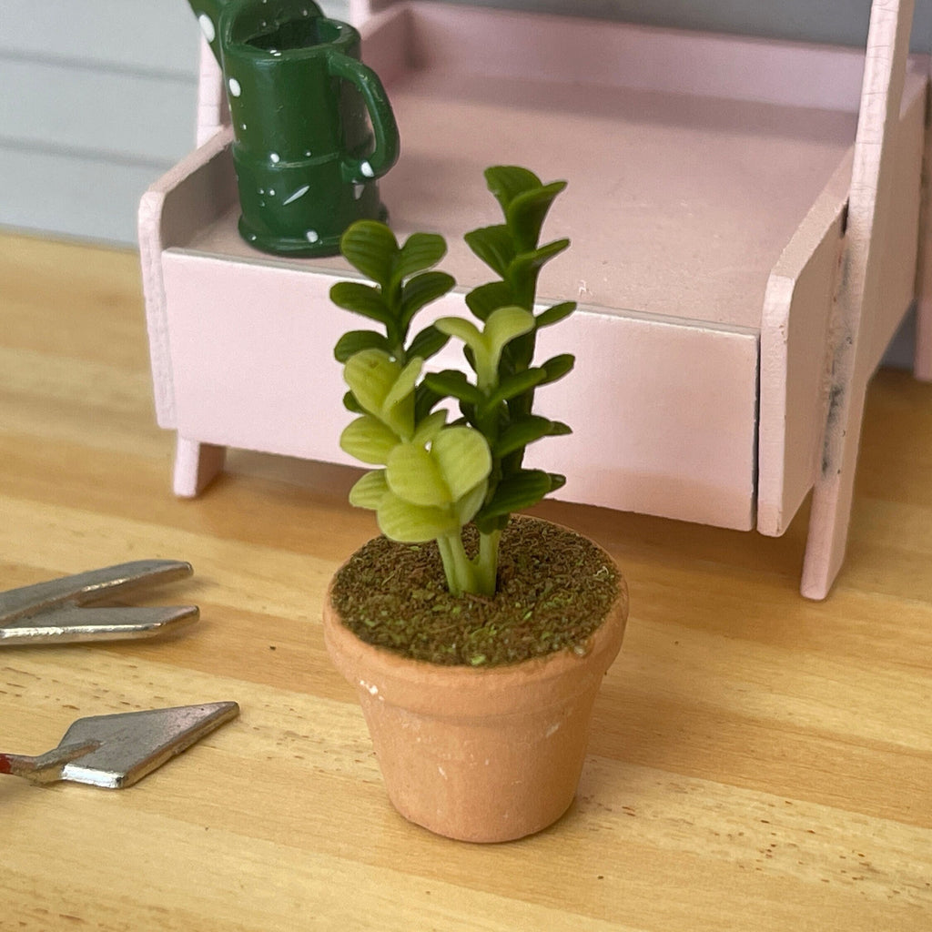 1:12 Miniature Clay Planter Leaves , Miniature Leaves , Miniature Leaf , Dollhouse Flowers , Miniature Flowers - H029