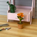 1:12 Miniature Clay Planter Pot , Miniature Potted Flowers , Dollhouse Potted Flowers , Dollhouse Flowers , Miniature Flowers - H032