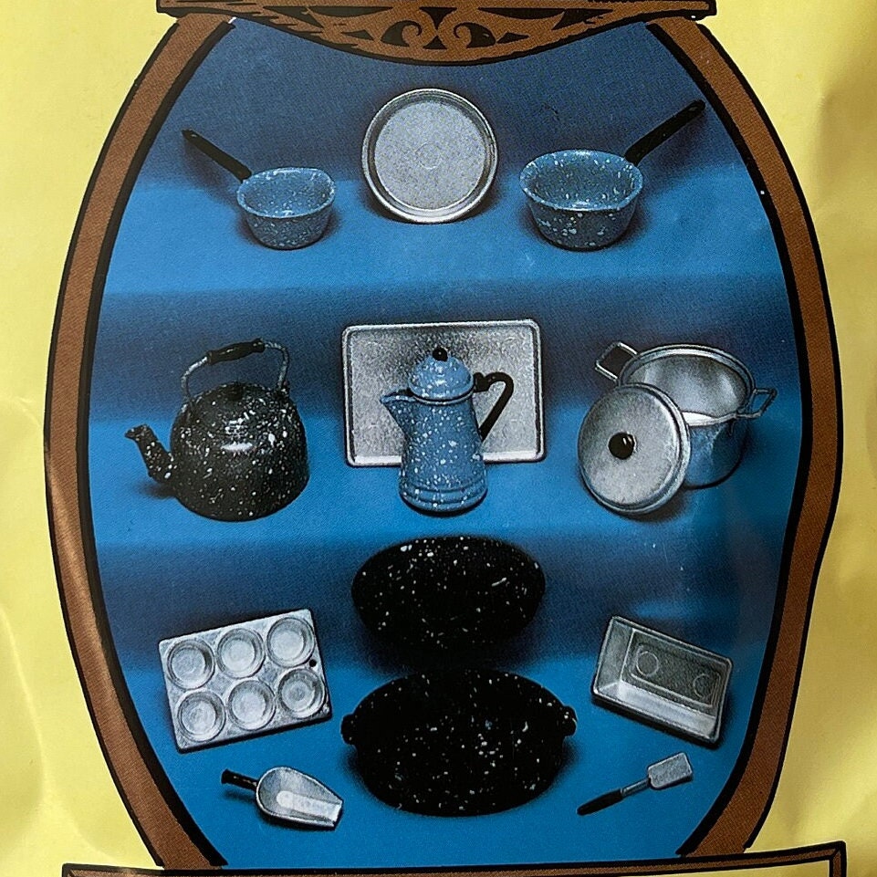 1:12 Scale Miniature Cookware Kit, 12 Pieces, DIY Dollhouse Supply