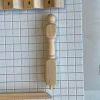 1:12 Dollhouse Staircase Kit , Miniature Stairway Kit with Baluster and Handrail (Left Handrail)