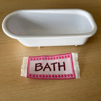 1:12 Miniature Bathmat , Miniature Shower Mat , Bath Rug , Shower Rug , Bathtub Mat , Tub Mat - D088