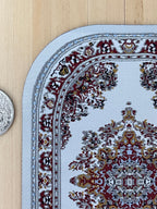 1:12 Miniature Oval Rug , Dollhouse Supplies Living Room Area Rug Carpet - Z10