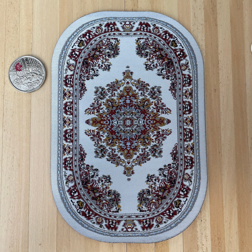 1:12 Miniature Oval Rug , Dollhouse Supplies Living Room Area Rug Carpet - Z10