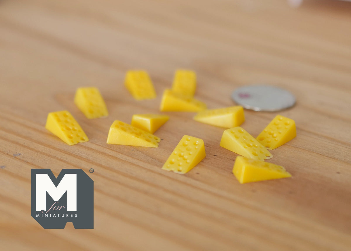 1:12 Dollhouse Supplies Miniatures Cheese 12pcs - E028