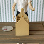 1:12 Miniature Wooden Garden Toolbox , Garden Tool Box ,  Tool Caddy , Carry Caddy - F075