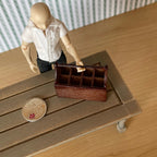 1:12 Miniature Wooden Garden Toolbox , Garden Tool Box ,  Tool Caddy , Carry Caddy - F080